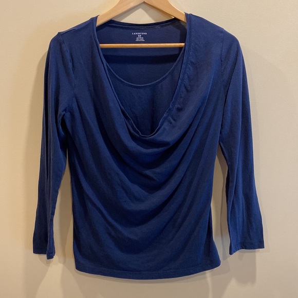 LANDS’ END Long Sleeve Cowl Neck Top - Picture 9 of 9